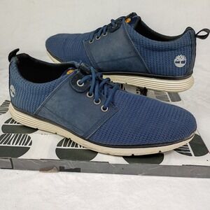 Timberland Killington Oxford Mens 10.5 Navy Blue Mesh Nubuck Sneakers A1J51